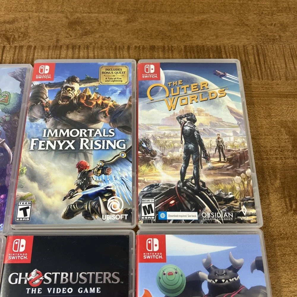 Lot of 6 Nintendo Switch Games Terraria, Immortals Fenyx Rising, The Outer World